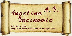 Angelina Vučinović vizit kartica